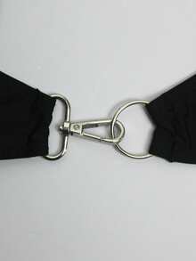 Horizaway 男士 O 形环细节纯色泳裤 纯色工字泳裤