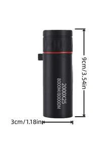 Teckwe This Mini Portable Monocular Binocular Is Lightweight, Portable, Waterproof, And Features Clear Optical Lenses, Making It Ideal For Camping, Birdwatching, Outdoor Adventures, And Travel. It Has A Non-Slip Grip For A Comfortable Feel And Is Durable - black - View 10