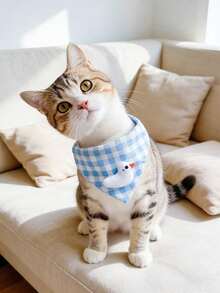 PETSIN 1 chiếc khăn lau miệng hình tam giác dễ thương cho thú cưng; Khăn hình tam giác cho thú cưng; Vòng cổ hình mèo hoạt hình; Phụ kiện thú cưng; Đồ dùng cho thú cưng - Nhiều màu - Xem 29