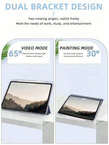 1个透明蓝色亚克力三折支架，带笔槽，高透明后盖，防摔，支持睡眠/唤醒功能，简约/经典/休闲风格iPad三折保护壳，兼容iPad Mini 6/9.7/10.2/10.5/Air 4/Air 5/10.9/Pro 11英寸/第十代/12.9/Air 11英寸(M2)-2024/iPad Air 13英寸(M2)-2024/iPad Pro 11英寸(M4)-2024/iPad Pro 13英寸(M4)-2024/iPad Air 13(M3 2025)/iPad Air 11英寸(M3) 2025/iPad (A16) 11英寸第十一代2025款 - 深藍 - 查看 8