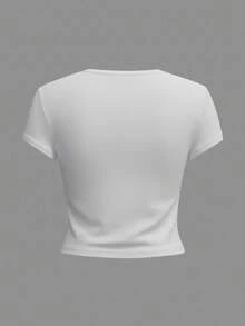 Women T-Shirts - Blanco / Negro - View 2