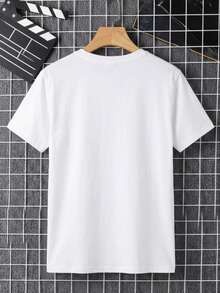 Camiseta masculina estampada Virgen de Guadalupe algodón transpirable estilo casual para verano ideal para uso diario - Blanco - Ver 3