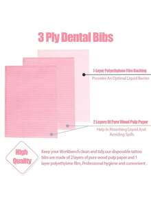 Alas Meja Seni Kuku Sekali Pakai Warna Pink/Biru, 3 Lapisan, Tahan Air, Dapat Dilipat, Alas Pembersih, Taplak Meja, Serbet Pembersih Seni Kuku, Kain Multifungsi untuk Kecantikan, Tato, Gigi, Taplak Meja Tahan Air, Alat Seni Kuku - MultiWarna - View 8
