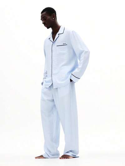 Long Sleeve Pajama Shirt And Pants Set