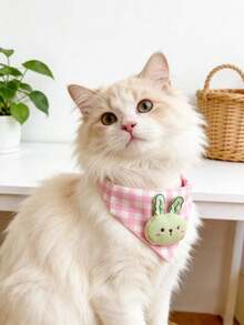 PETSIN 1 chiếc khăn lau miệng hình tam giác dễ thương cho thú cưng; Khăn hình tam giác cho thú cưng; Vòng cổ hình mèo hoạt hình; Phụ kiện thú cưng; Đồ dùng cho thú cưng - Nhiều màu - Xem 31