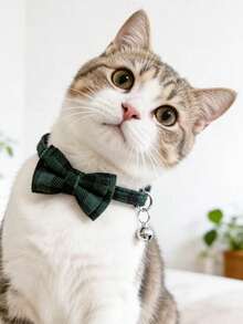 PETSIN 1 Pet Bow Tie Heart Collar Adjustable Neck Circumference Cat Collar Dog Collar Pet Supplies - Multicolor - View 26