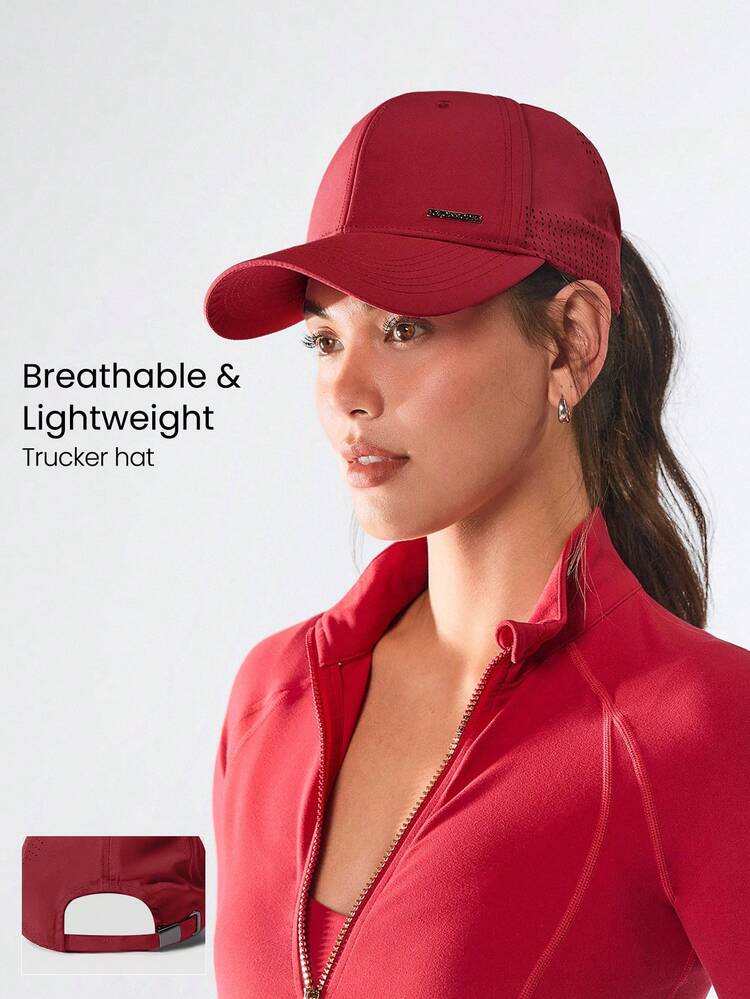 Casquette de baseball à fermeture arrière ajustable, à mailles latérales, légère et à flux d'air, pour un usage quotidien et décontracté