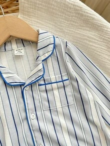 男婴可爱卡通图案针织长袖家居服套装 - 彩色 - 查看 5