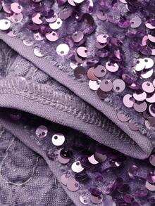 Livesso Women's Sequin Elegant Party Skirt New Years Carnival Spring - Mauve Purple - View 6