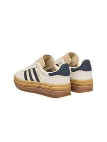 Adidas Gazelle 女鞋 米白色/黑色/沙色 JS3892 - 乳白色/核心黑色/沙層 - 查看 4