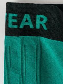 EasyFave Multicolor Sporty Men's Plain Knitted Fabric Trunks 9 Pack Underwear With Tape Detail - Multicolor - View 10