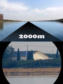 90x90双筒望远镜，高清专业户外旅行望远镜，强力狩猎望远镜，徒步旅行和观鸟望远镜 - 黑色 - 查看 10