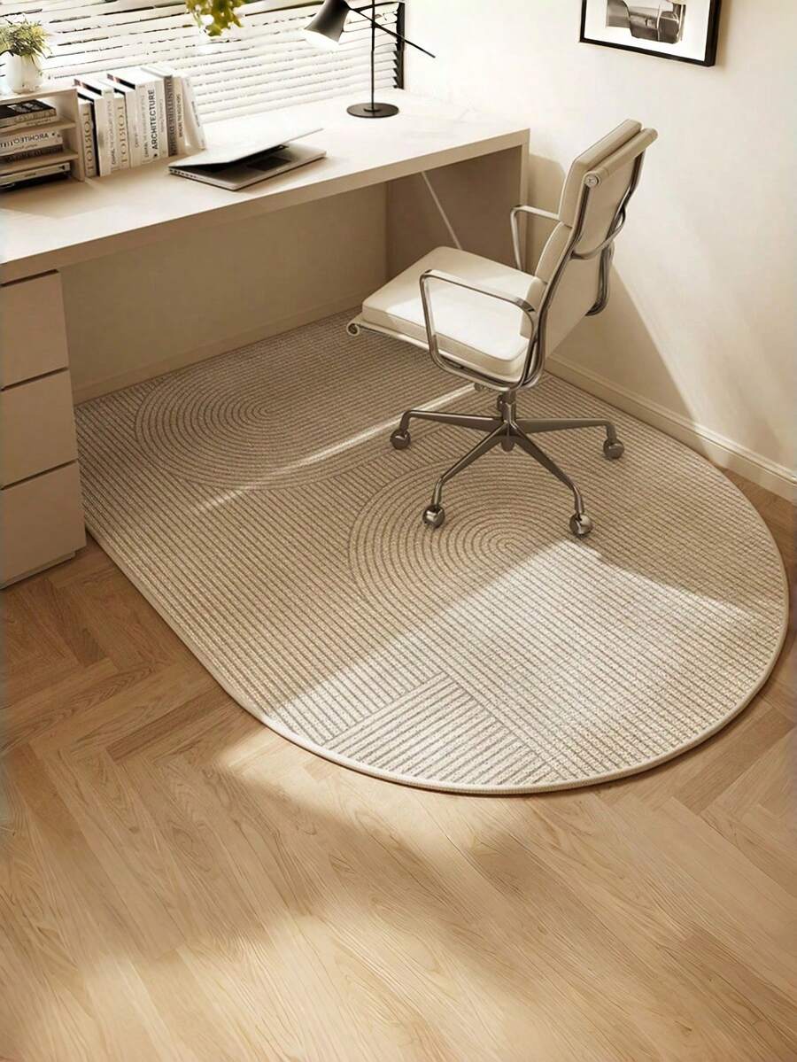 1件水晶绒椅垫，可水洗办公室地板保护垫，家用办公室装饰地垫，具有隔音和减震功能，采用聚酯纤维制成，背面带有点状塑料颗粒，可增加与地板的摩擦力。 - 彩色 - 查看 1