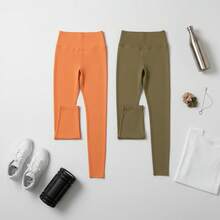 Women Leggings - Naranja Verde - 查看 2