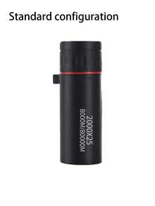 Teckwe This Mini Portable Monocular Binocular Is Lightweight, Portable, Waterproof, And Features Clear Optical Lenses, Making It Ideal For Camping, Birdwatching, Outdoor Adventures, And Travel. It Has A Non-Slip Grip For A Comfortable Feel And Is Durable - black - View 4
