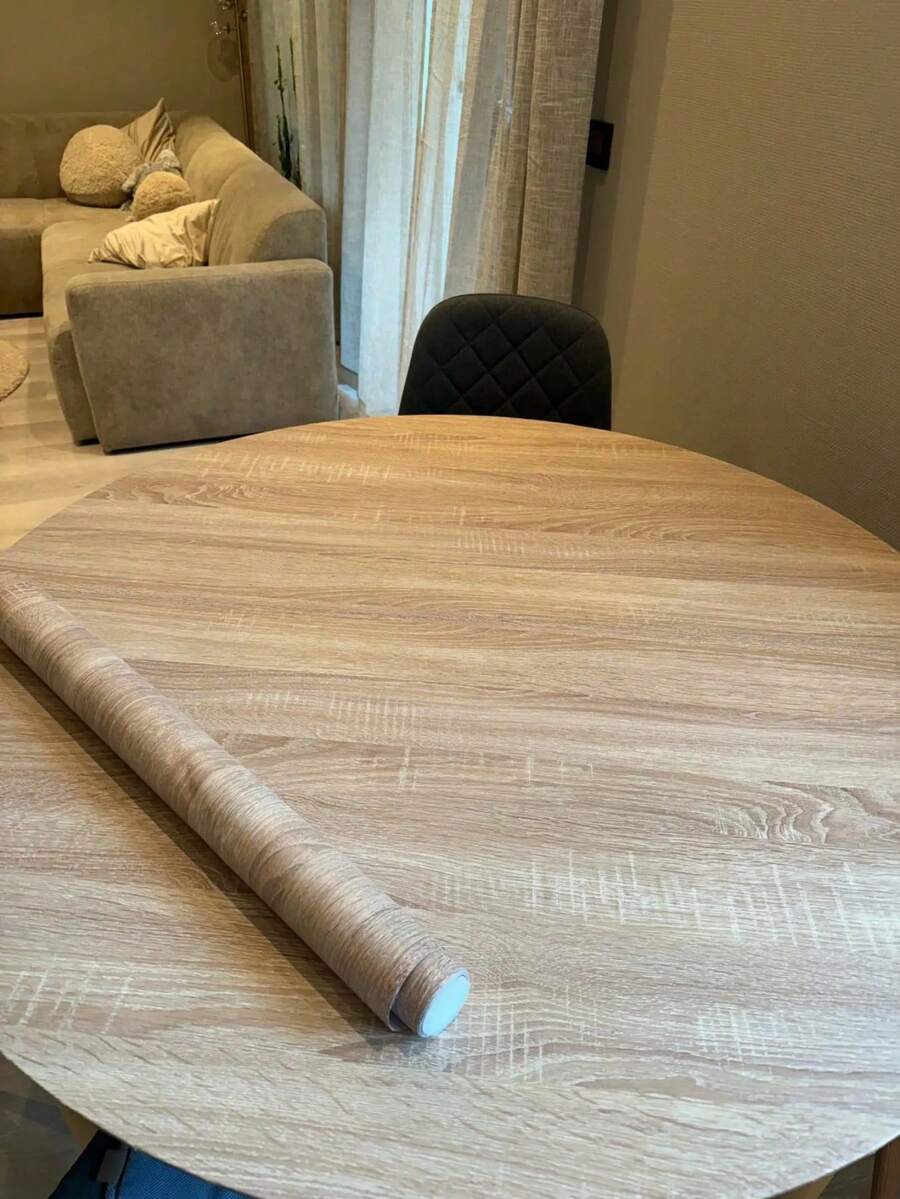 1 Roll Wood Grain Peel And Stick Wallpaper Self Adhesive Rustic Removable Contact Paper Plank For Countertop Cupboard Cabinets Table Room Wardrobe Vinyl Film Renovation Wall Sticker