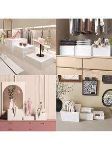 Bộ 3/4/6 giá đỡ thức ăn bằng acrylic màu trắng/trong suốt. Giá đỡ đa năng 5 mặt bằng acrylic với đáy rỗng, thích hợp cho bữa ăn sáng muộn, tiệc buffet, đám cưới và các buổi tiệc. (Vui lòng chọn đúng bộ sản phẩm; sản phẩm có đánh dấu kích thước chi tiết và các bộ sản phẩm có kích thước khác nhau.) - trắng - Xem 11