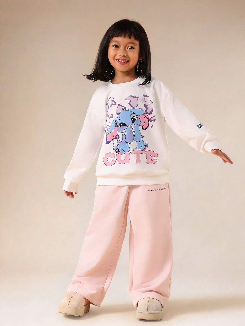 Cute Bunny Character Long Sleeve Sweatshirt