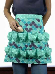 1Pc Pockets Egg Collecting Apron Chicken Farm Work Aprons Carry Egg Collecting Farm Apron Kitchen Garden Aprons, Multi-Pocket Shatter-Resistant Skirt Multiple Styles For Picking Up Eggs Convenient - Multicolor - View 6