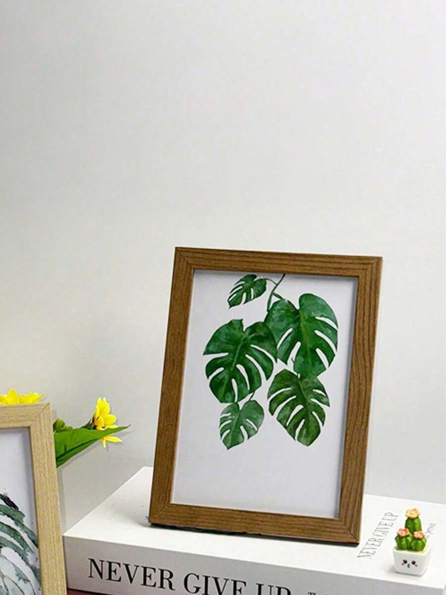 3Pcs Wooden Photo Frames For Picture Wall Wood Color Pictures Frame Stand For Pictures Photo Decor Commemorative Gift - Beech wood color - View 1