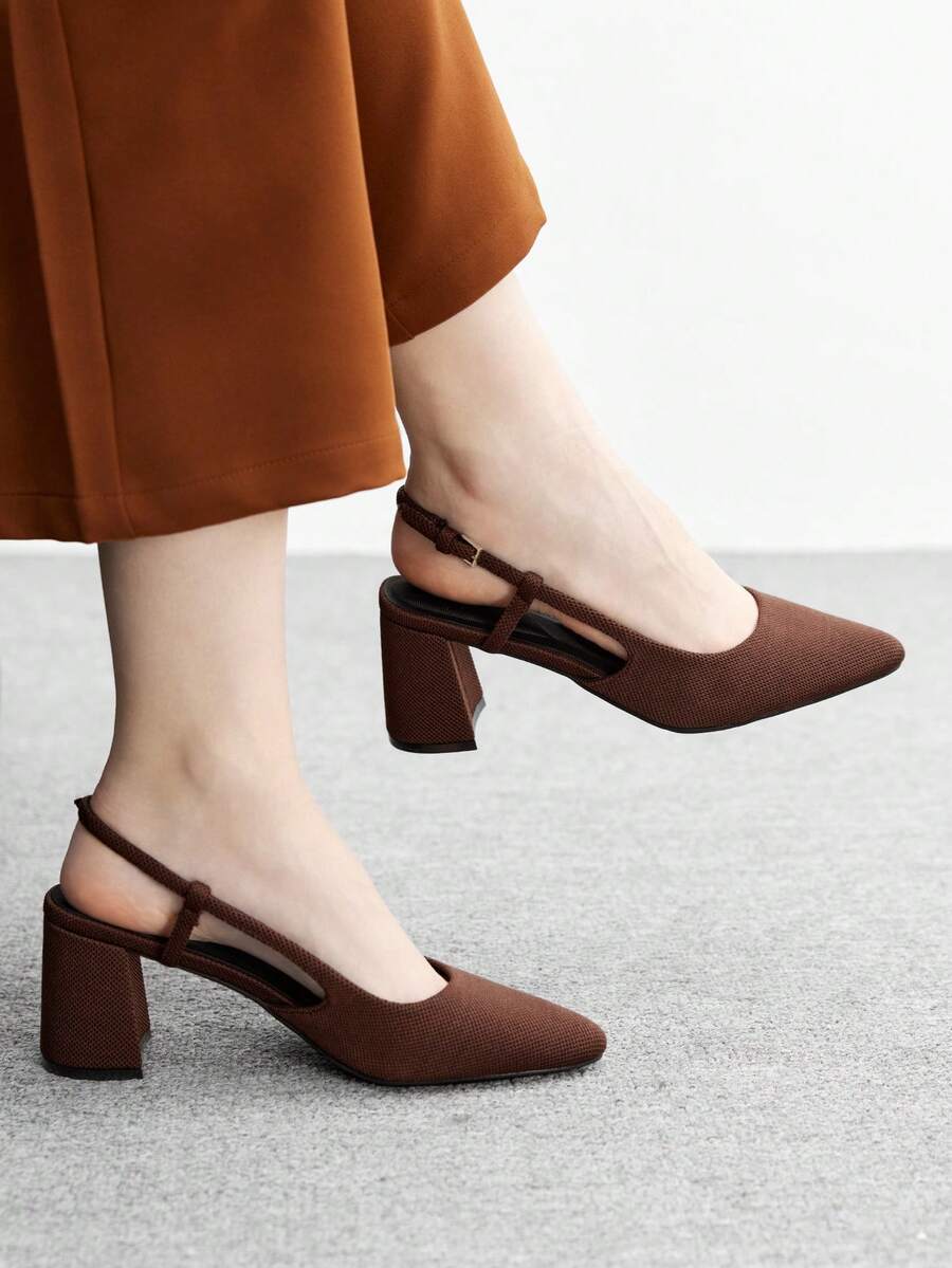 CUCCOO BIZCHIC صنادل نسائية أنيقة ذات كعب مدبب للتنقل