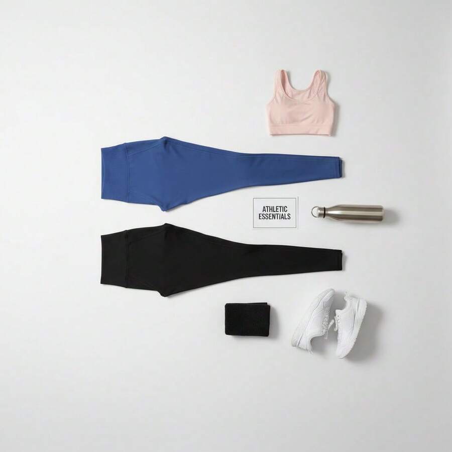 Women Leggings - Negro Azul - View 1