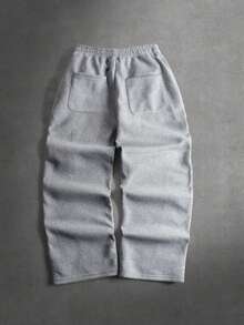 STYNVO 男士休闲运动裤，带斜插口袋和抽绳腰带 - 淺灰色 - 查看 2