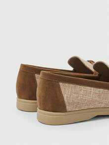 Sleekvia Women's Casual Commuter Loafers With Gold Lock Decor - Camel - View 8
