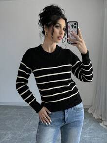 Plus Size Sweaters - Schwarz - Übersicht 2