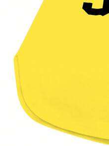 Maweii 大码女式休闲数码印花T恤，带有23号标志和红色条纹下摆 - 彩色 - 查看 4