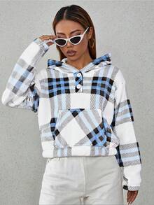 Women Faux Fur Coats - Blue - View 1