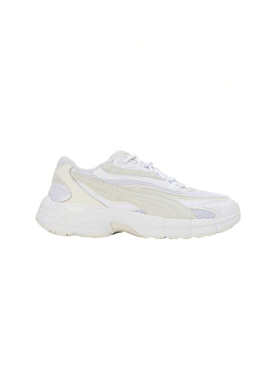 Puma Teveris Nitro Vortex Lace Up Men's Sneakers White 392593-02 - Glacial Cool Light Grey - View 1