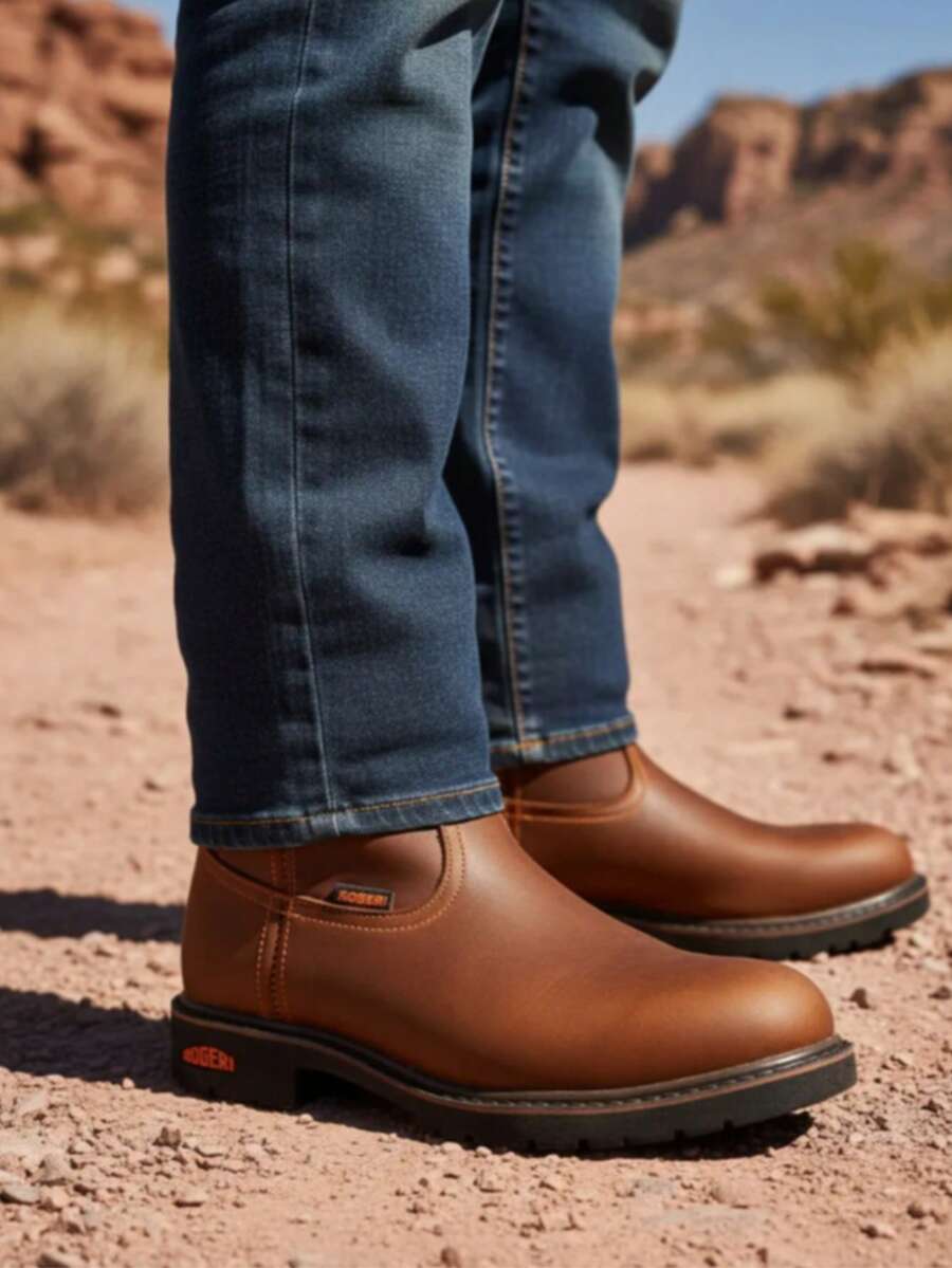 Bota Rogeri Tipo Establo 1000 Hombre Uso Rudo - Cobre - Ver 1