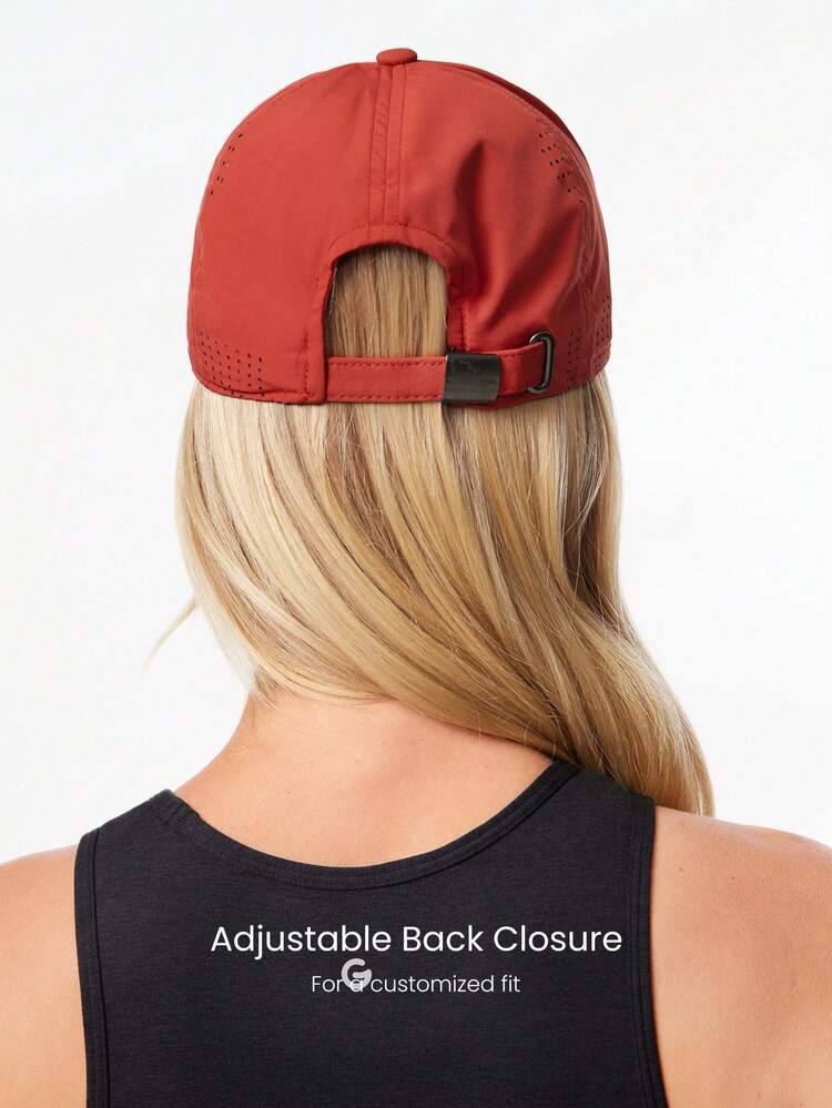 Casquette de baseball à fermeture arrière ajustable, à mailles latérales, légère et à flux d'air, pour un usage quotidien et décontracté
