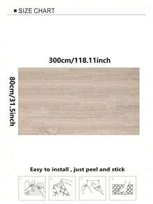 1 Roll Wood Grain Peel And Stick Wallpaper Self Adhesive Rustic Removable Contact Paper Plank For Countertop Cupboard Cabinets Table Room Wardrobe Vinyl Film Renovation Wall Sticker - Mustard Yellow - View 11