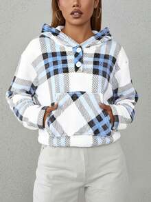 Women Faux Fur Coats - Blue - View 3