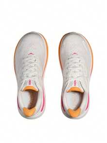Hoka Clifton 10 Women's Running Shoes White / Electric Rose 1162031 - White/Electric Rose - View 2