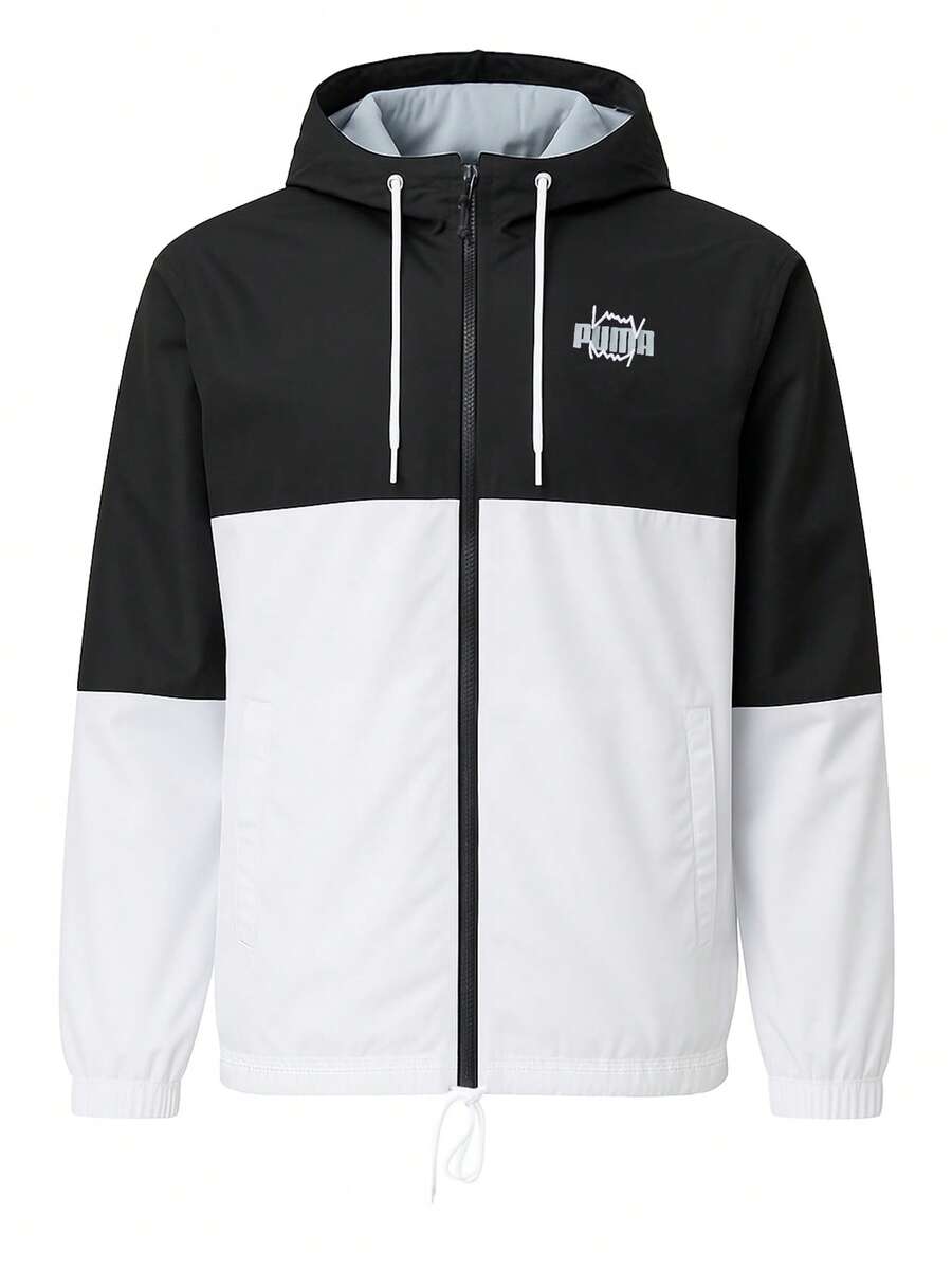 Puma MVP Men Windbreaker Jacket Black - Black White - View 1