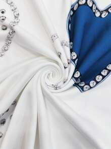 Resyla Áo thun nữ cổ tròn tay ngắn in hình trái tim - Nhiều màu - Xem 4