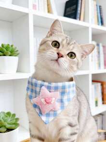 PETSIN 1 chiếc khăn lau miệng hình tam giác dễ thương cho thú cưng; Khăn hình tam giác cho thú cưng; Vòng cổ hình mèo hoạt hình; Phụ kiện thú cưng; Đồ dùng cho thú cưng - Nhiều màu - Xem 23