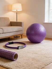 Yoga Ball Massage Thickened Explosion Proof Adult Fitness Ball Interactive Sensory Spike Ball - Durable, Inflatable Gaming Ball For Exercise, Yoga, And Outdoor Entertainment - Multicolor - View 4