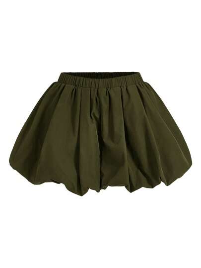 COSMINA Women's Elastic Waist Casual Fashionable Versatile Harem Pants,Summer Green Pants, Dark Green Skirt, Olive Green Skirt, Army Green Skirt, Balloon Skirt