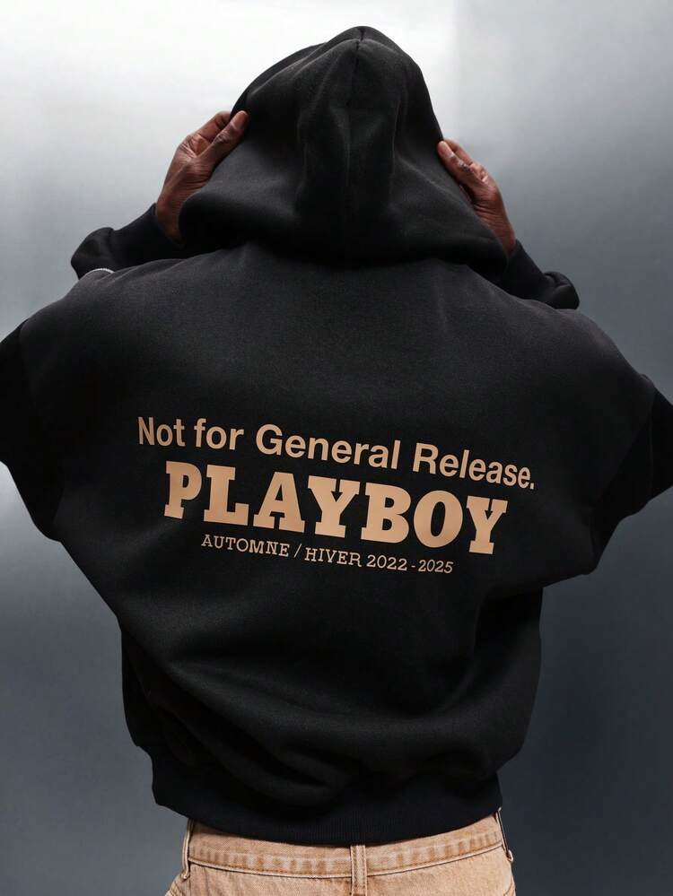 PLAYBOY X SUMWON Logo Hoodie With Drawstring