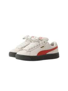 Puma Suede XL Kids Vapor Gray / Red Fire 396579 - Red and White - View 4