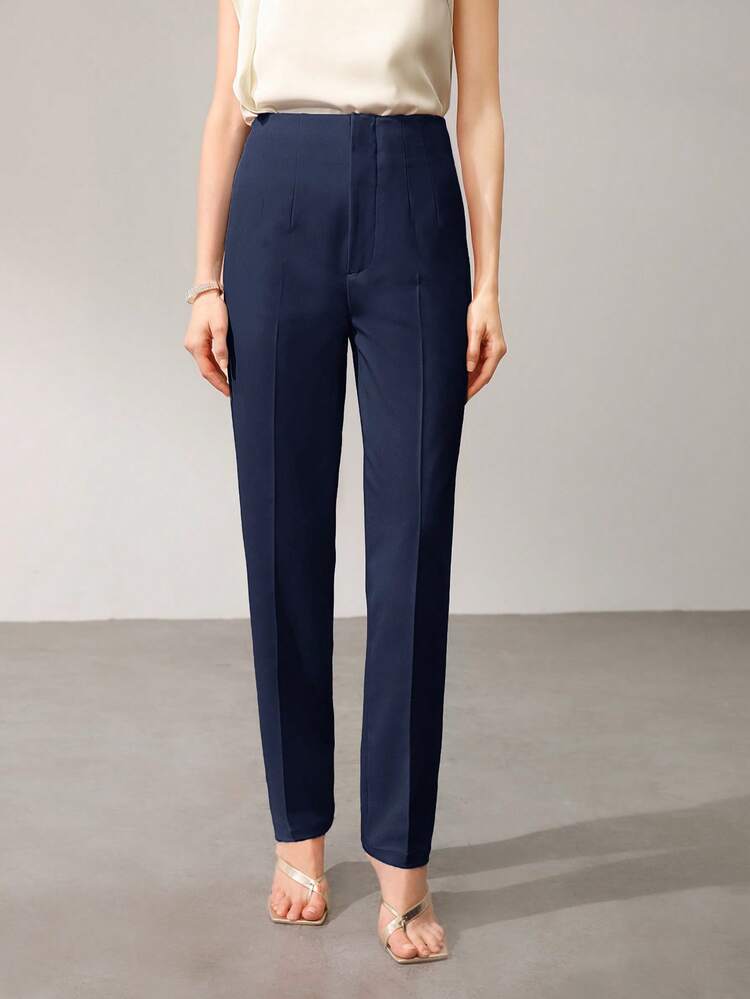 WOMEN'S SEAM FRONT FITTED SUIT PANTS