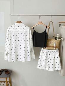 GlowEve CURVE Plus 3pcs Solid Round Neck Sweater Knit Pullover Fall Winter Sweater - White - View 2