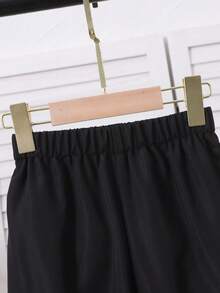 2pcs/Set Girls Ruffle Trim V-Neck Long Sleeve Top And Straight Leg Floral Trim Denim Pants Casual Outfit - Multicolor - View 6