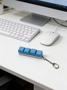 1 Móc khóa giảm áp, Móc khóa nắp bàn phím thời trang - Phụ kiện để bàn độc đáo, Giảm căng thẳng, Chất liệu PVC/Acrylic/Kim loại, Viền hạt và hạt giả, Khóa càng cua, Tuyệt vời cho túi xách và ba lô - Nhiều màu - Xem 7