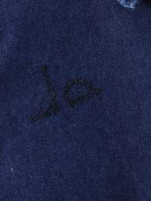 SHEIN 男童单排扣口袋衬衫和短裤休闲牛仔套装