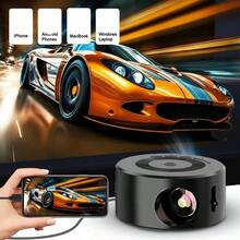 Teckwe X1迷你便携式家用投影仪 - 手机屏幕镜像，适用于动画 X1紧凑型家用投影仪：便携式手机同步，适用于卡通投影 便携式X1迷你投影仪，带手机镜像功能 - 家庭动画影院（本产品不包含移动电源或适配器。） - 彩色 - 查看 2